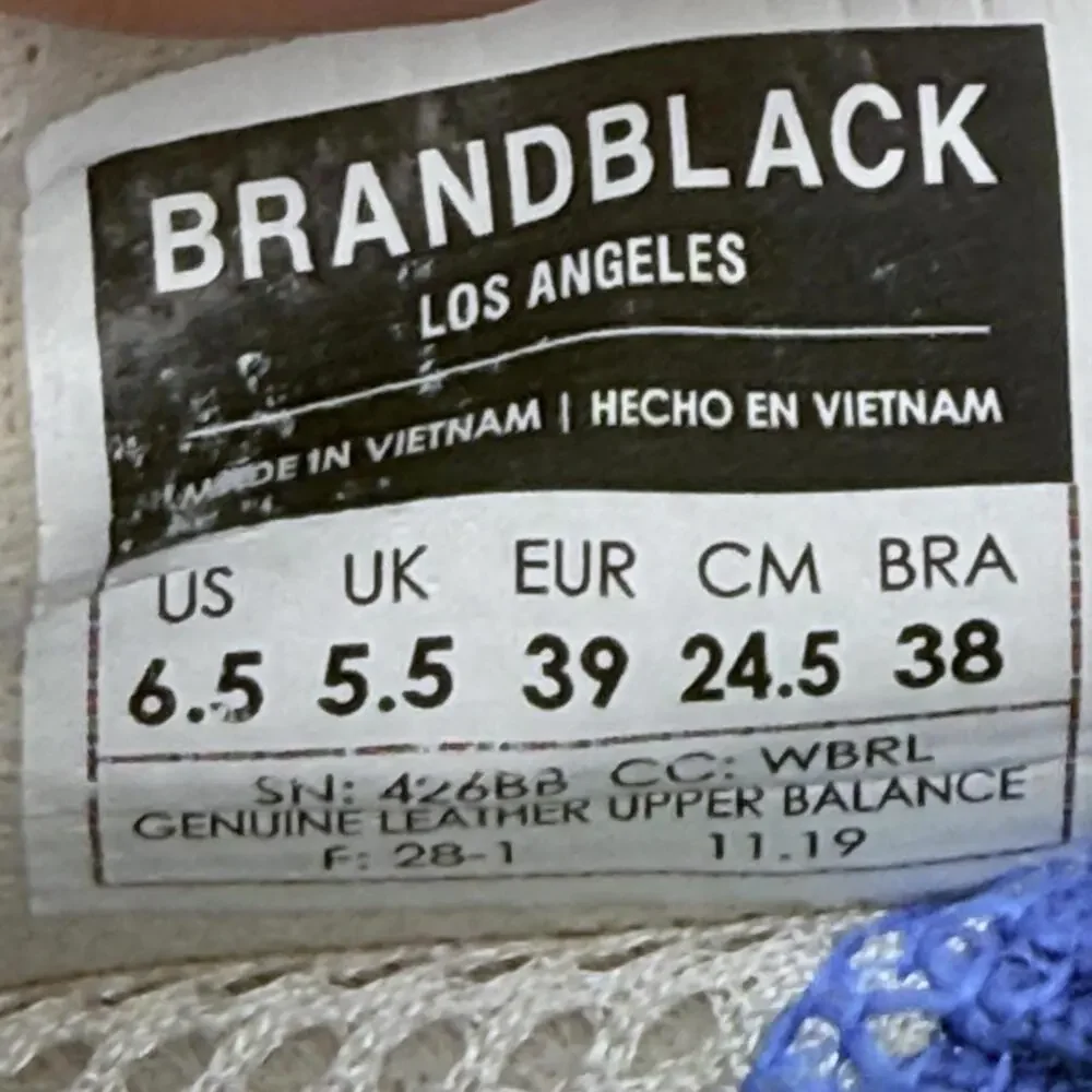 Brand Black Saga Women's 8-8.5 / Men's 6.5 White Vibram Leather Sneakers - Picture 11 of 13